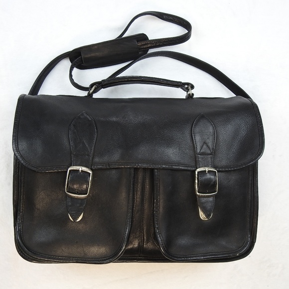 Other - Mens Leather Messenger Shoulder Bag 16 Inch